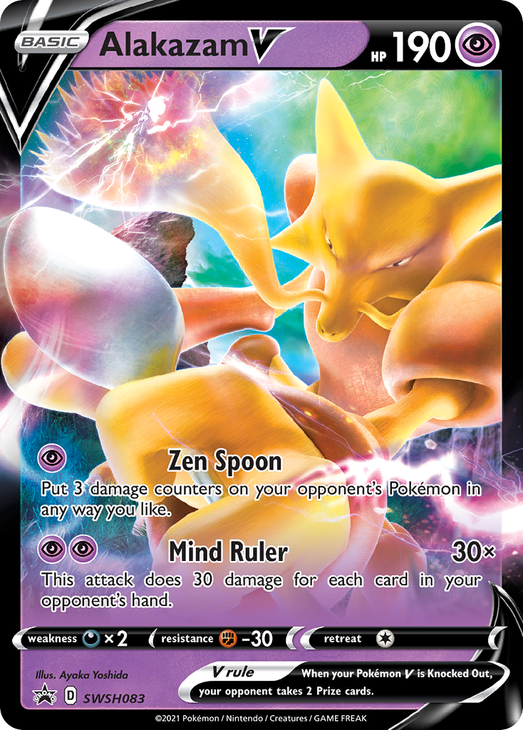 Alakazam V SWSH083/307 - SWSH Sword & Shield Promo Cards Holofoil