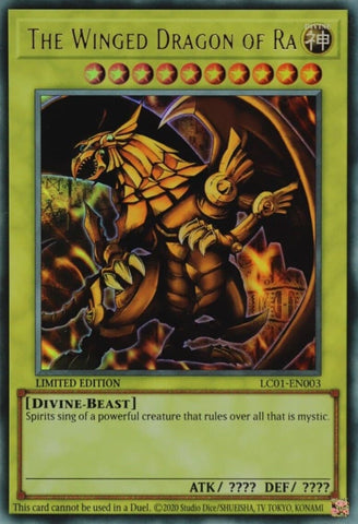 The Winged Dragon of Ra (25th Anniversary) [LC01-EN003] Ultra Rare