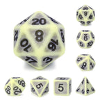 RPG Dice | "Synthwave Strata" | Set of 7