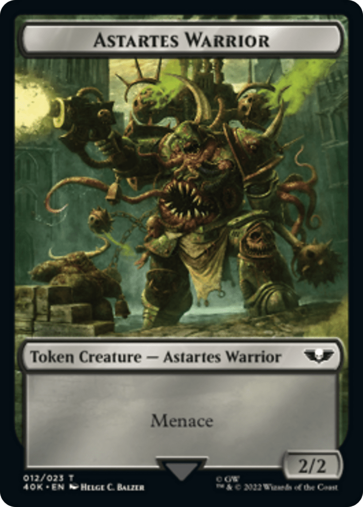 Spawn // Astartes Warrior Double-Sided (Surge Foil) [Warhammer 40,000 Tokens]
