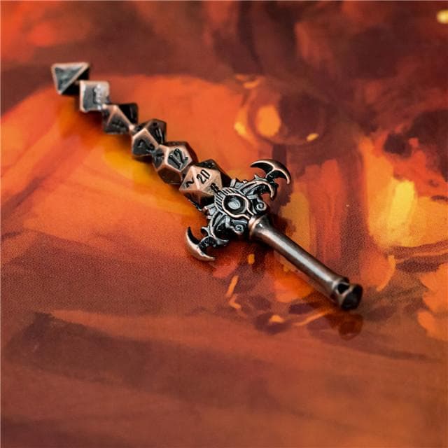 Pendant | "Holy Avenger" Dice Sword | Copper