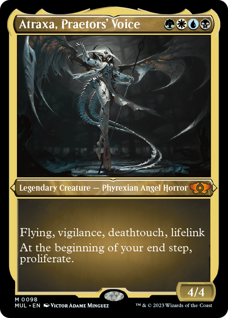 Atraxa, Praetors' Voice (Foil Etched) [Multiverse Legends]