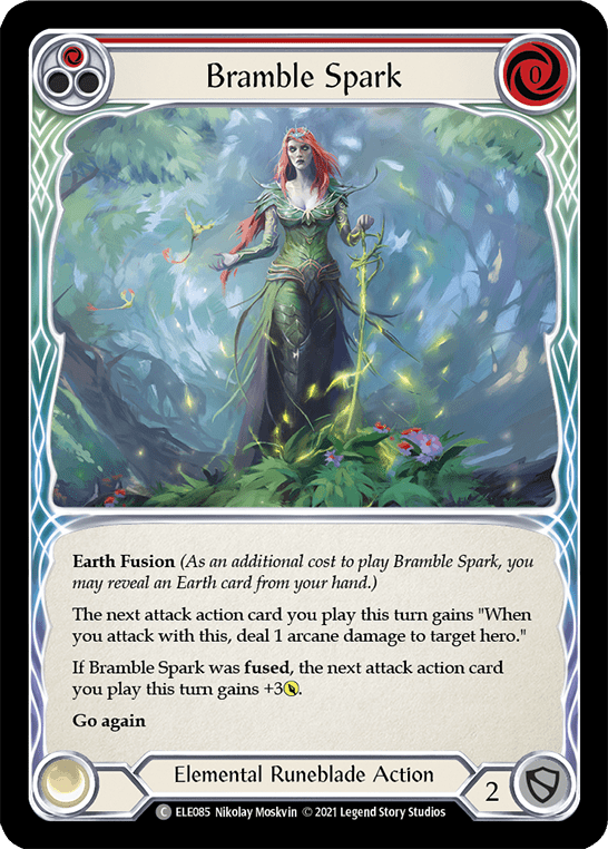 Bramble Spark (Red) [ELE085] (Tales of Aria)  1st Edition Rainbow Foil