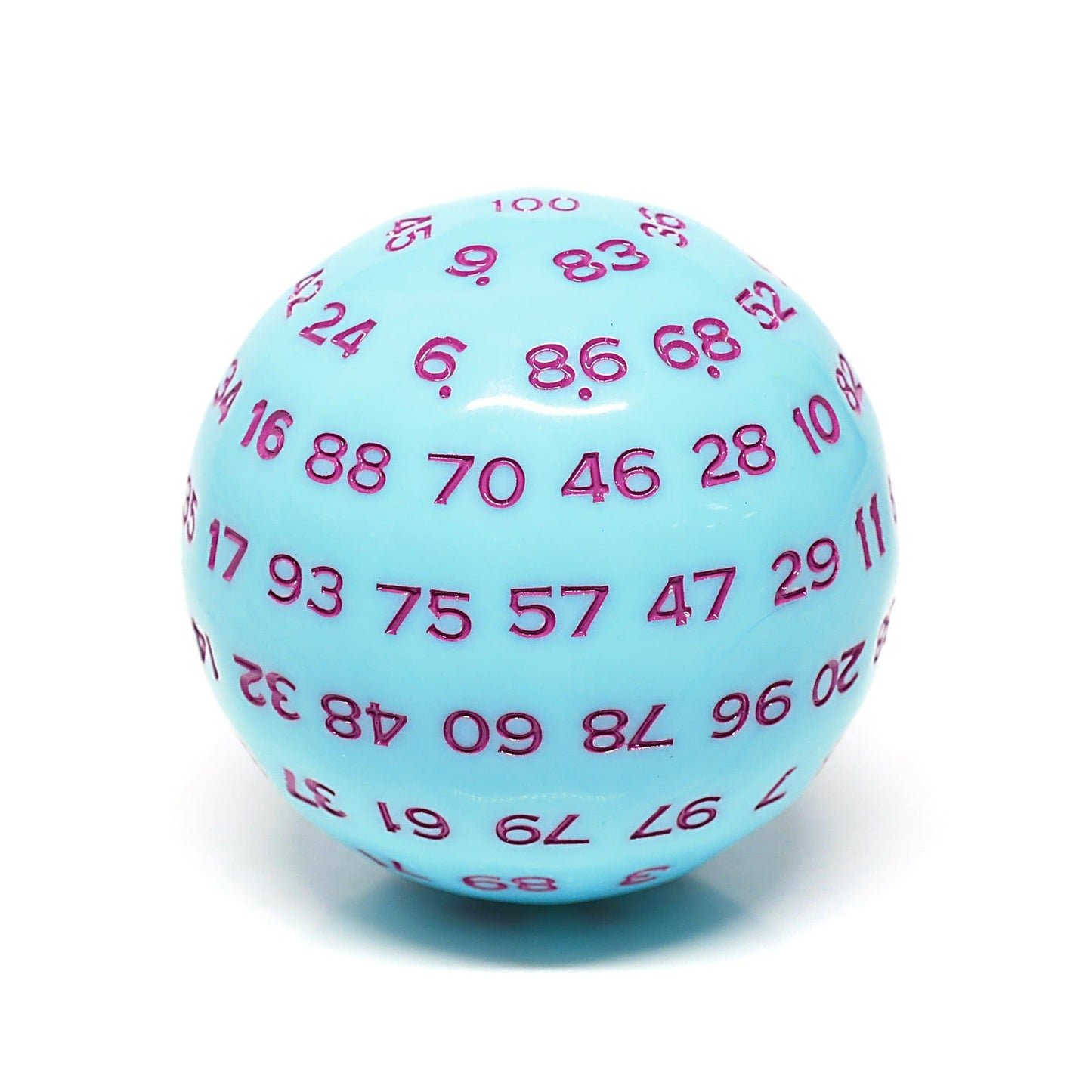 RPG Dice | d100 | Pastel Blue | Rose Ink