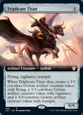 Triplicate Titan (Extended Art) [Commander 2021]