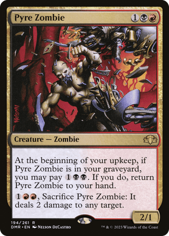 Pyre Zombie [Dominaria Remastered]