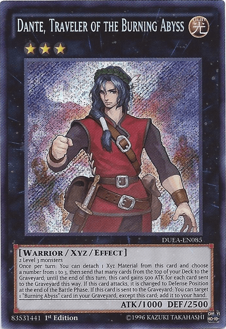 Dante, Traveler of the Burning Abyss [DUEA-EN085] Secret Rare