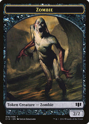 Demon (013/036) // Zombie (016/036) Double-Sided Token [Commander 2014 Tokens]
