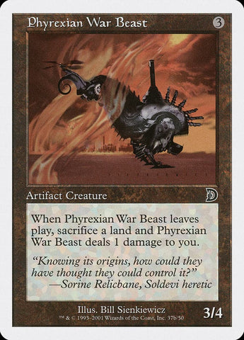 Phyrexian War Beast (Signature on Right) [Deckmasters]