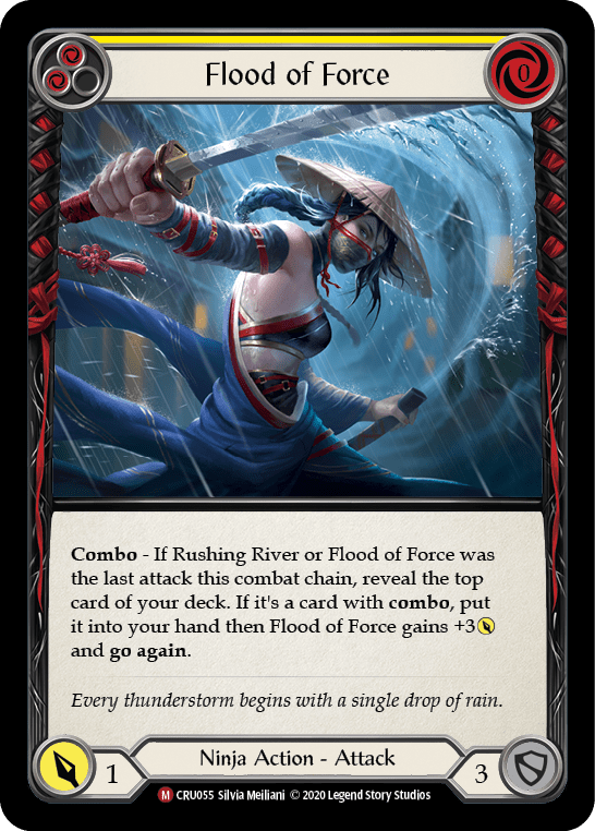 Flood of Force [CRU055] (Crucible of War)  1st Edition Rainbow Foil