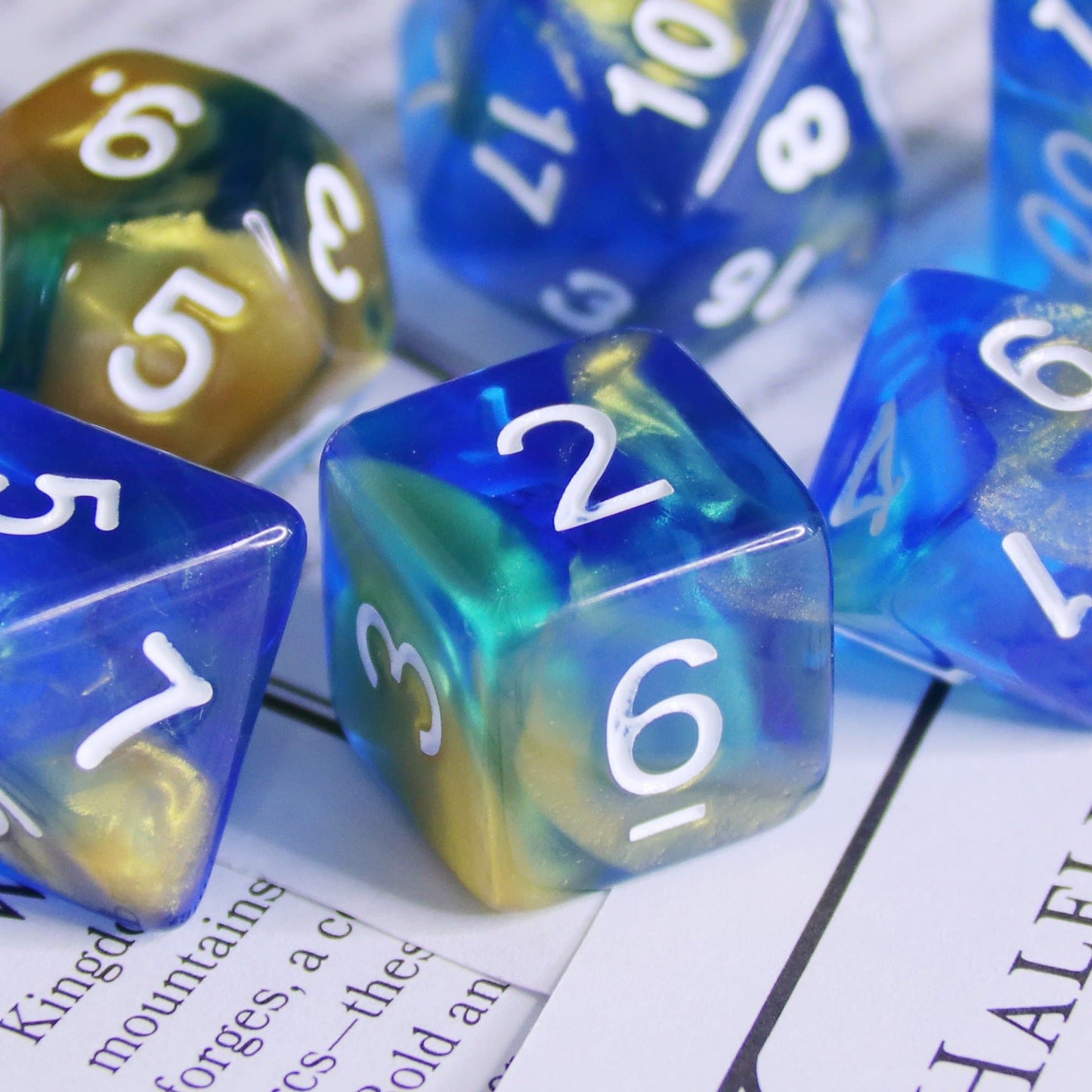 RPG Dice | "Night Sky" | Set of 7