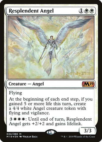 Resplendent Angel [Core Set 2019 Prerelease Promos]