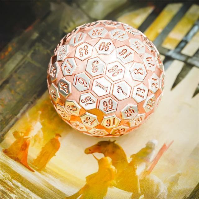 Metal Dice | d100 "Rose Gold" Plated