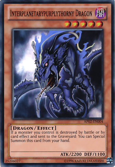 Interplanetarypurplythorny Dragon [AP02-EN004] Super Rare