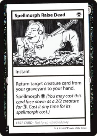 Spellmorph Raise Dead (2021 Edition) [Mystery Booster Playtest Cards]
