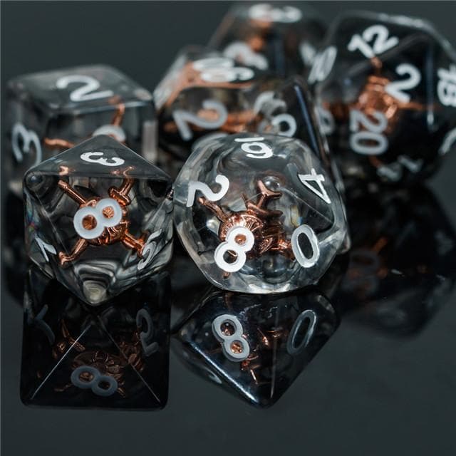 RPG Dice | "Fighter's Shield" | Set of 7