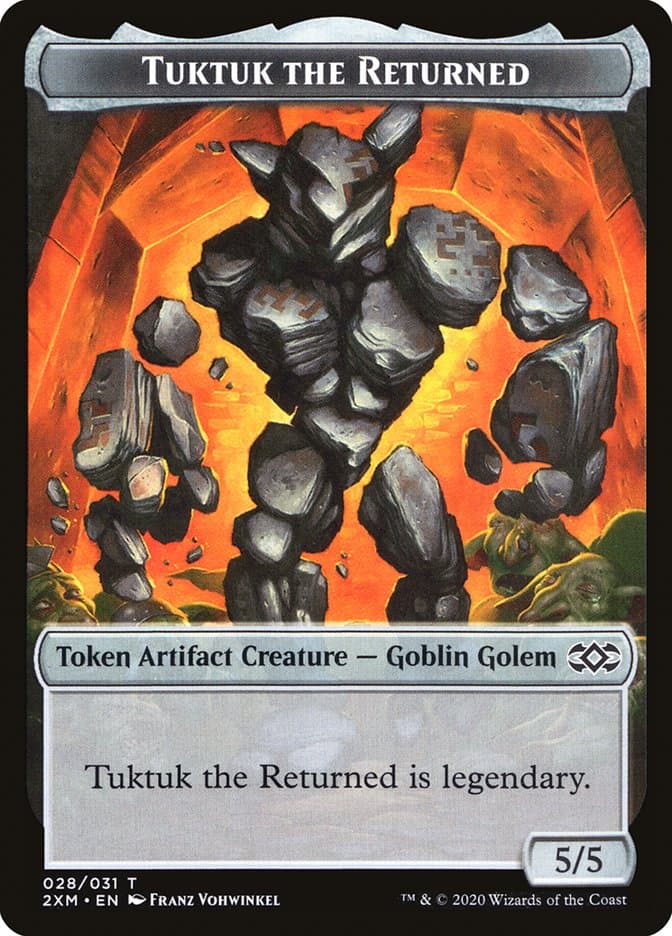 Ooze // Tuktuk the Returned Double-Sided Token [Double Masters Tokens]