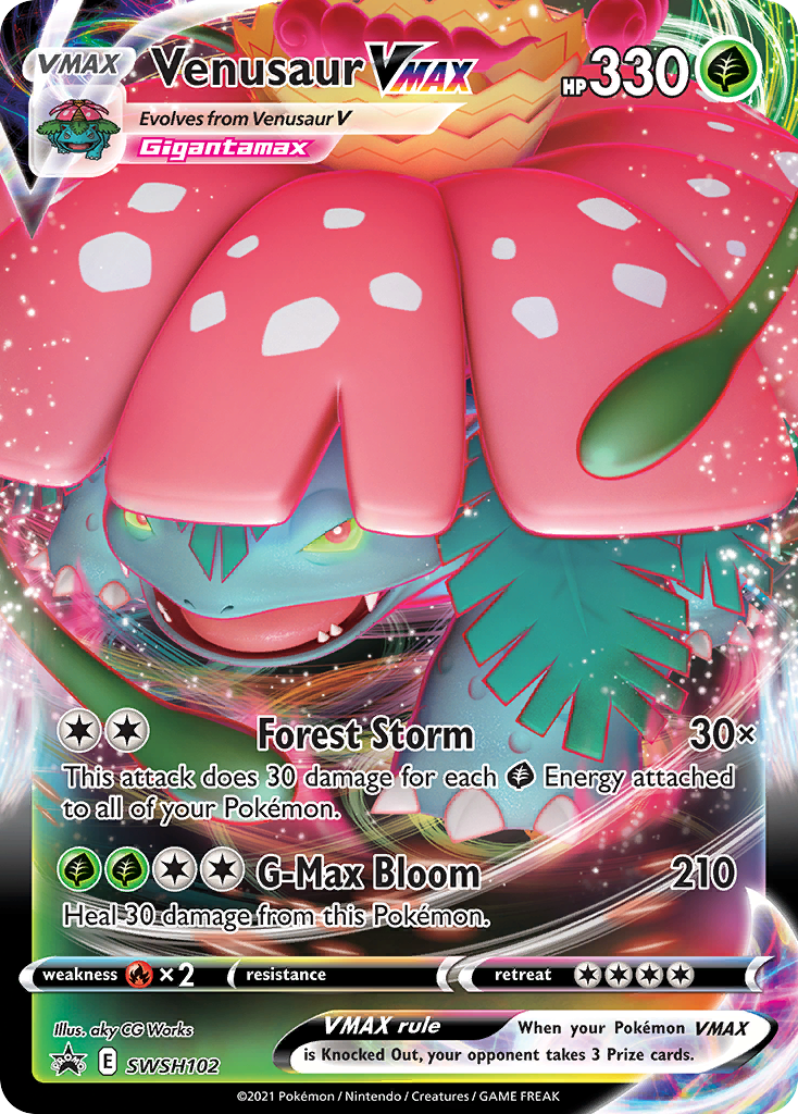 Venusaur VMAX SWSH102/307 - SWSH Sword & Shield Promo Cards Holofoil