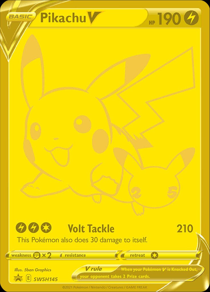 Pikachu V SWSH145/307 - SWSH Sword & Shield Promo Cards Holofoil