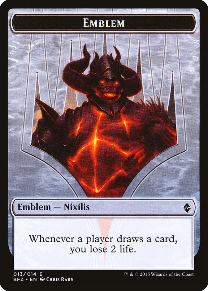 Ob Nixilis Reignited Emblem [Battle for Zendikar Tokens]