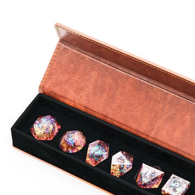 Dice Box | Leather Wand-Style | Brown