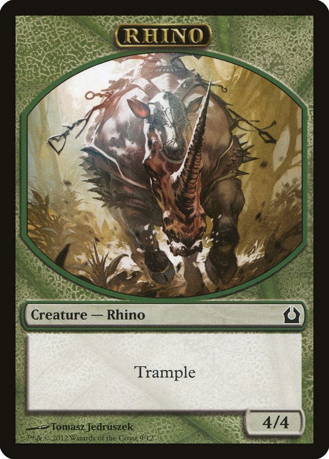 Rhino Token [Return to Ravnica Tokens]