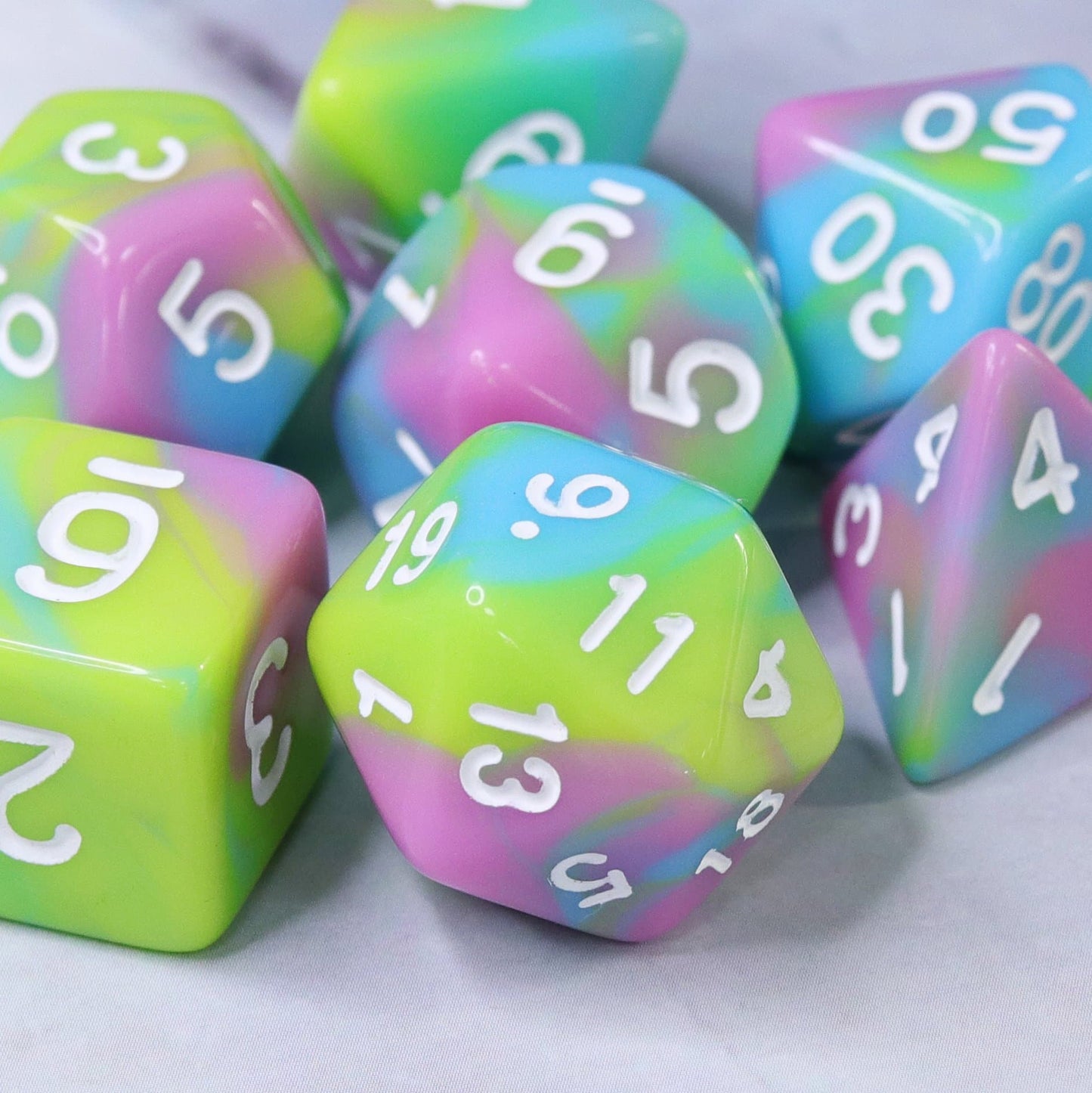 RPG Dice | "Paddle Pop" | Set of 7