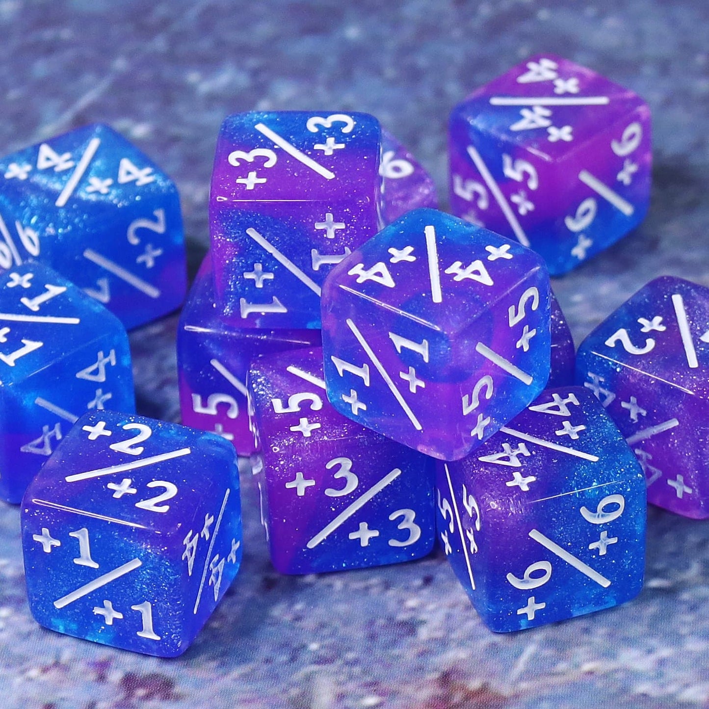 Single Dice | "Blue Galaxy" | +1/+1 Counter  d6