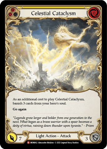 Celestial Cataclysm [MON062-RF] (Monarch)  1st Edition Rainbow Foil