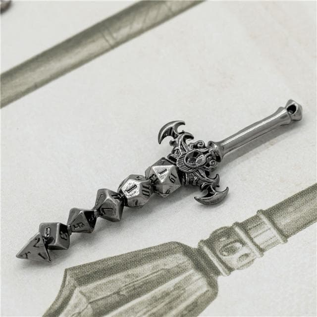 Pendant | "Holy Avenger" Dice Sword | Silver