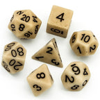 Polyhedral Dice Set | Resin | "Hefty Stone" (Double-Weight) | Set of 7 (D0055)