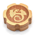 Dice Box | Wooden Hexagonal | Beech with Dragon