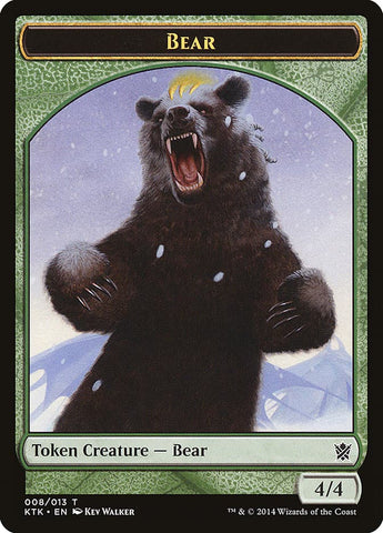 Bear Token [Khans of Tarkir Tokens]
