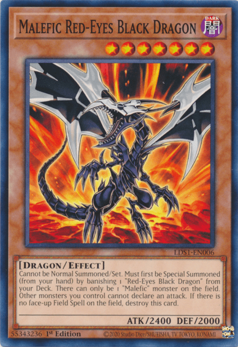 Malefic Red-Eyes Black Dragon [LDS1-EN006] Common