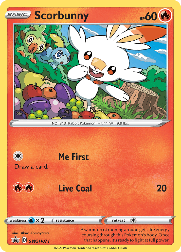 Scorbunny SWSH071/307 - SWSH Sword & Shield Promo Cards Holofoil