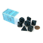Chessex | Polyhedral Dice Set | Acrylic | Speckled Blue Stars (CHX 25338)