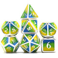 Metal Dice | "Seashine" Enamel | Set of 7