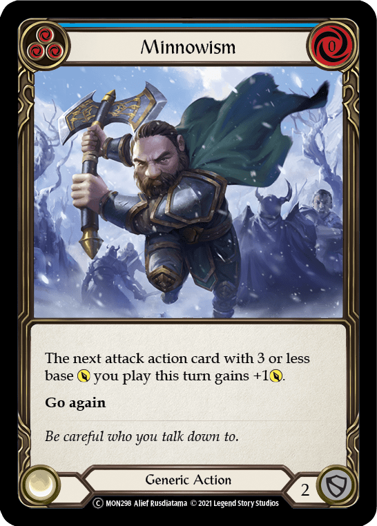 Minnowism (Blue) [U-MON298-RF] (Monarch Unlimited)  Unlimited Rainbow Foil