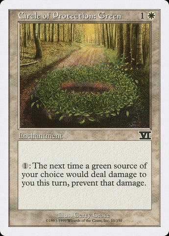 Circle of Protection: Green [Classic Sixth Edition]