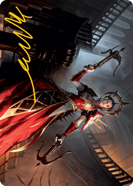 Bloodthirsty Adversary Art Card (Gold-Stamped Signature) [Innistrad: Midnight Hunt Art Series]