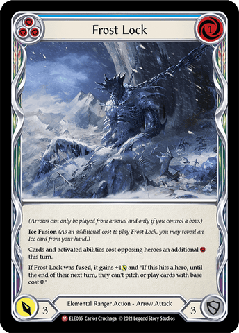 Frost Lock [ELE035] (Tales of Aria)  1st Edition Rainbow Foil