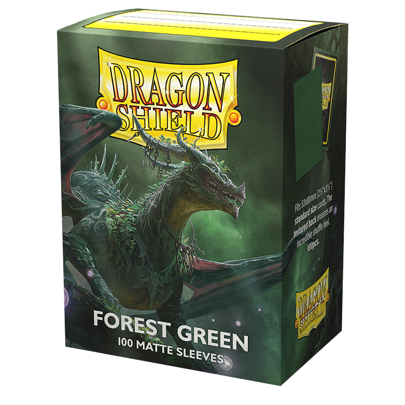 Dragon Shield | Standard Size Sleeves | 100ct | Forest Green (Matte)