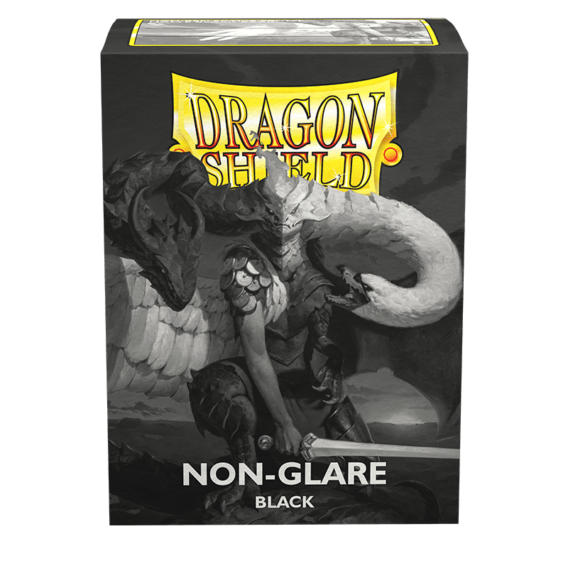 Dragon Shield | Standard Size Sleeves | 100ct | Black (Non-Glare Matte)