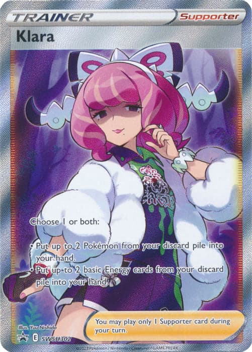 Klara (Full Art) SWSH302- SWSH Sword & Shield Promo Cards Holofoil