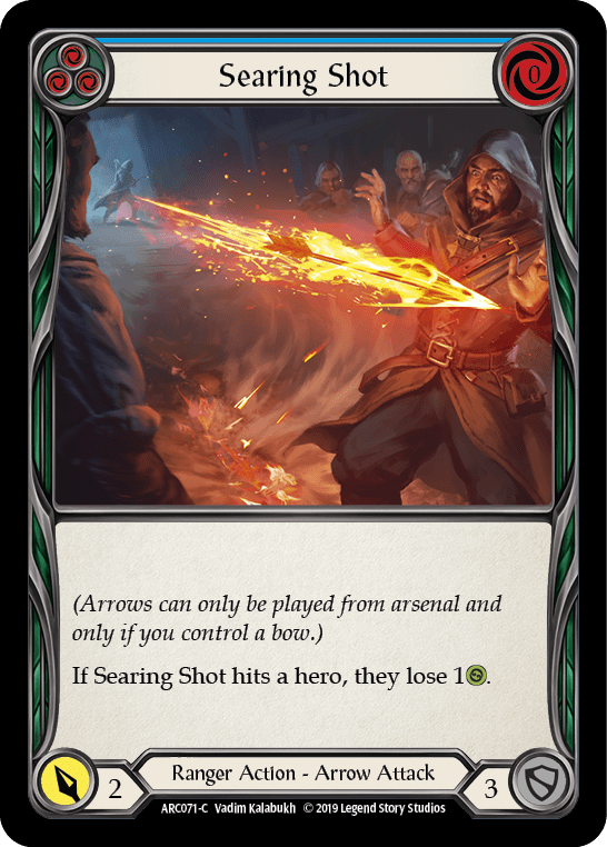 Searing Shot (Blue) [ARC071-C] (Arcane Rising)  1st Edition Normal