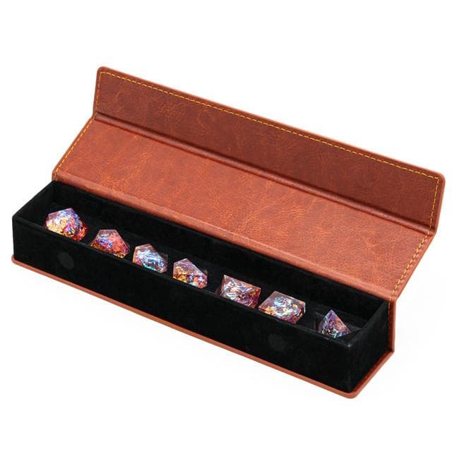Dice Box | Leather Wand-Style | Brown