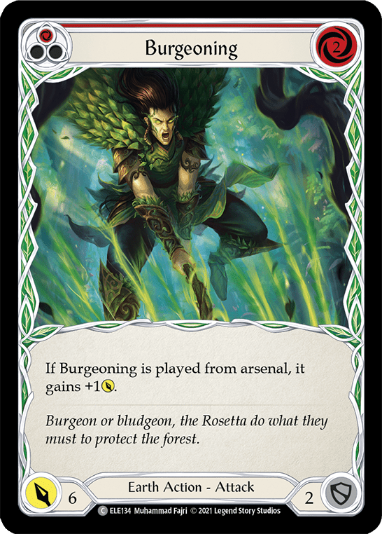 Burgeoning (Red) [ELE134] (Tales of Aria)  1st Edition Normal