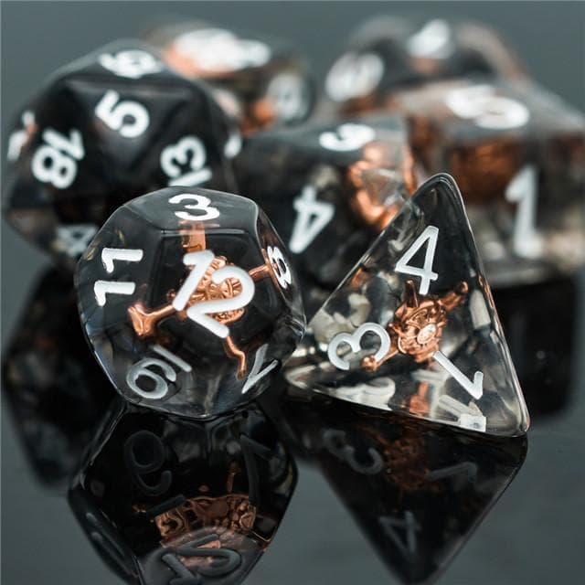 RPG Dice | "Fighter's Shield" | Set of 7