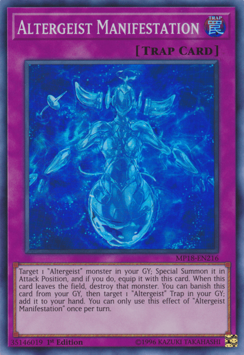Altergeist Manifestation [MP18-EN216] Super Rare
