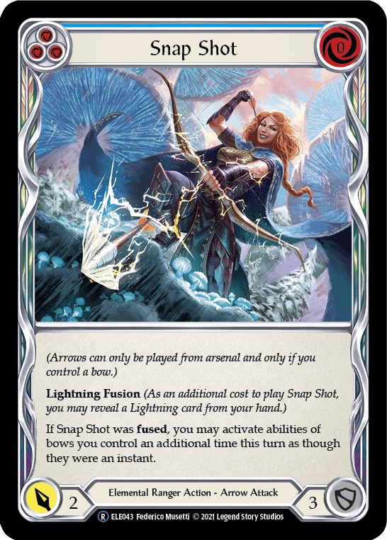 Snap Shot (Blue) [U-ELE043] Unlimited Rainbow Foil